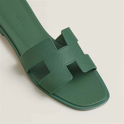 hermes oran vert lierre|HERMES Epsom Oran Sandals Vert Lierre 37 .